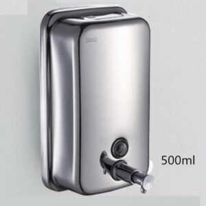 DISPENSADOR DE METAL PARA JABÓN LÍQUIDO 500 ML