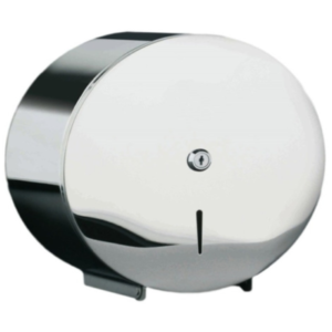 DISPENSADOR ECONÓNICO DE PAPEL JUMBO DE METAL BRILLANTE